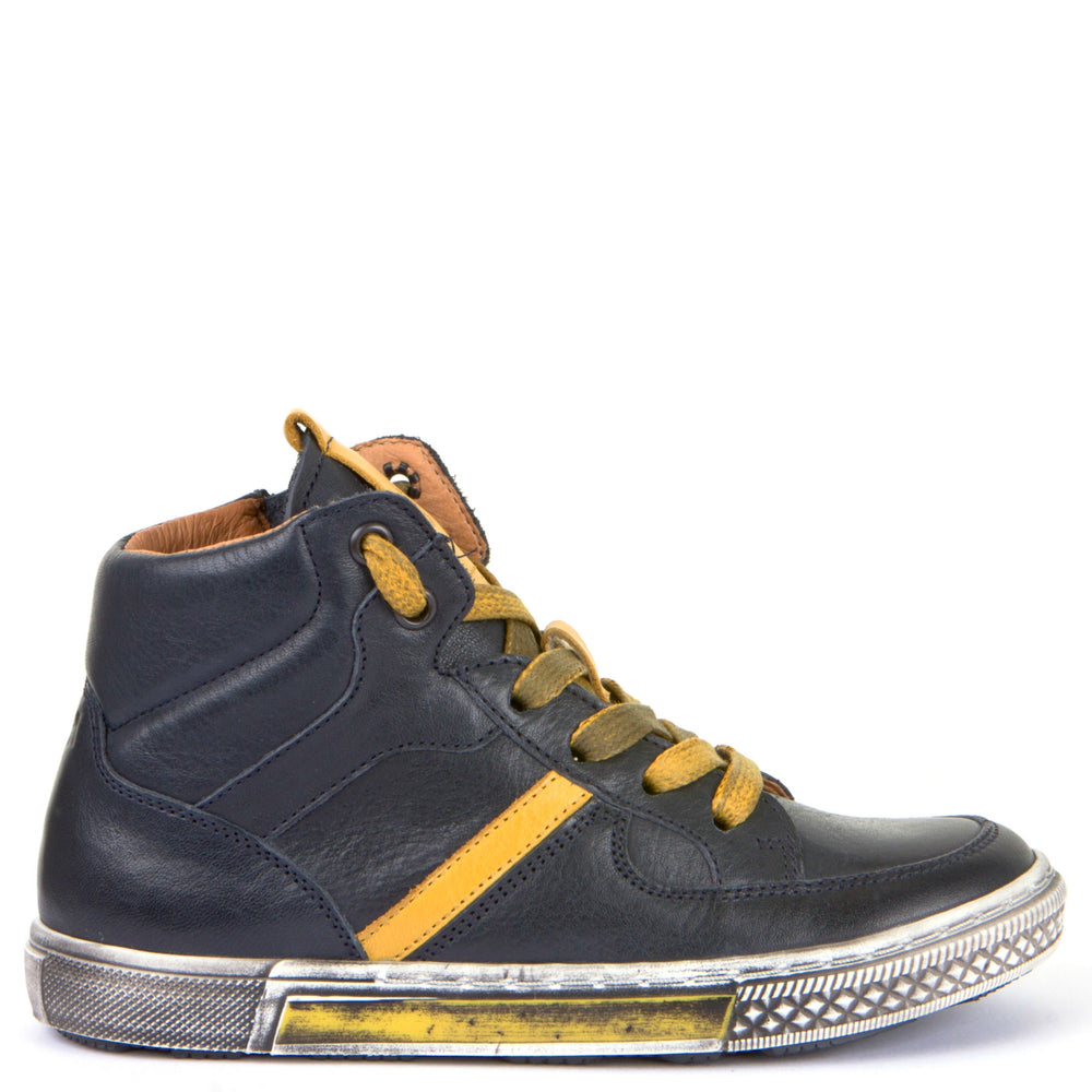 Froddo leather sneaker - Navy/yellow - MintMouse (Unicorner Concept Store)