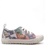 (2592-9) Low Lace Up Trainers gaudi print pink - MintMouse (Unicorner Concept Store)