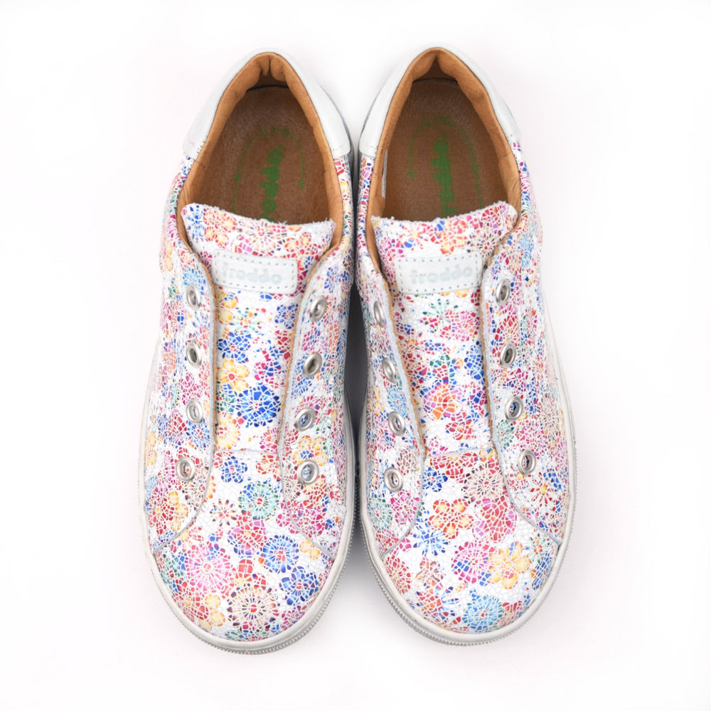 Froddo low leather sneaker - flower print - MintMouse (Unicorner Concept Store)