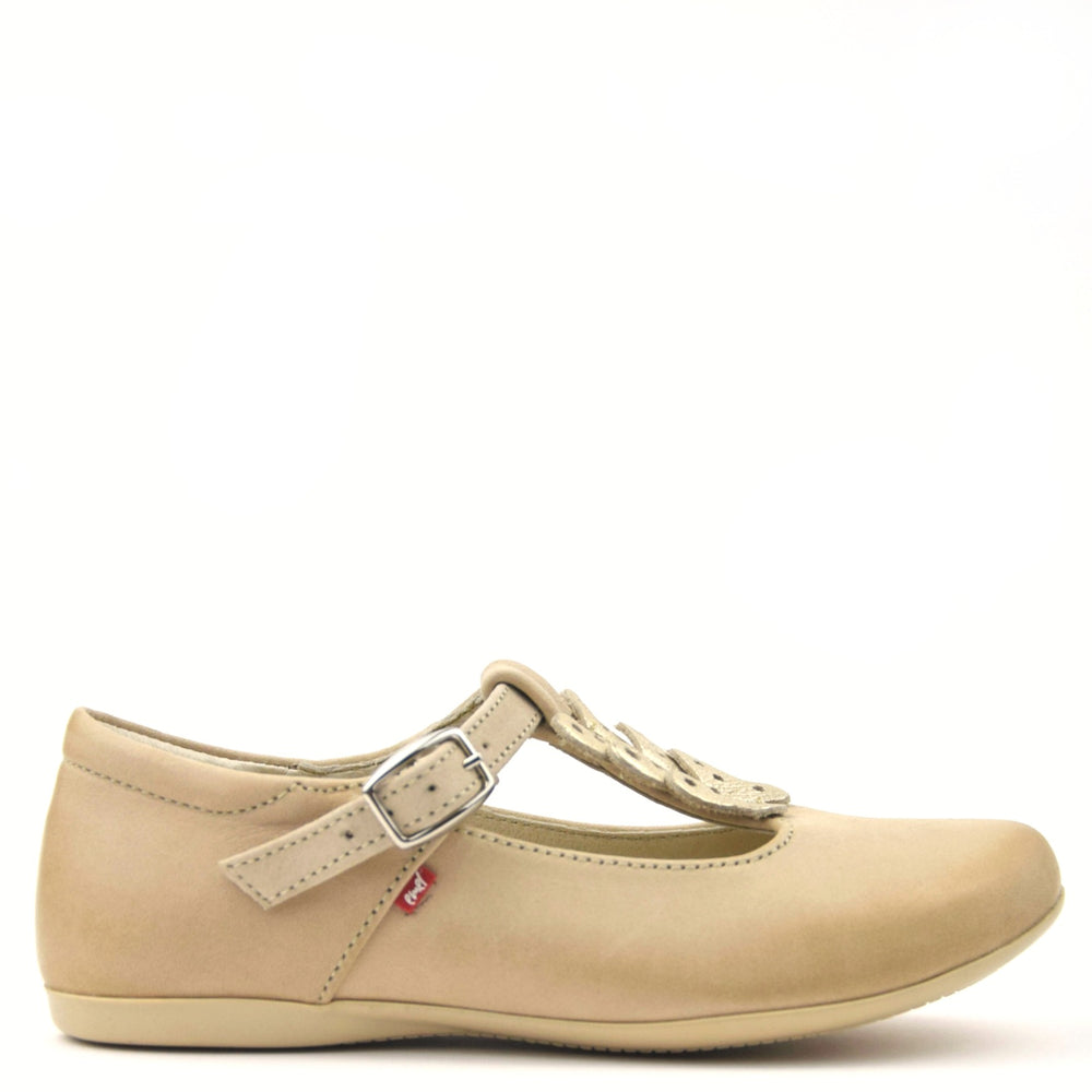 (2163-4B) Emel beige butterfly balerina - MintMouse (Unicorner Concept Store)