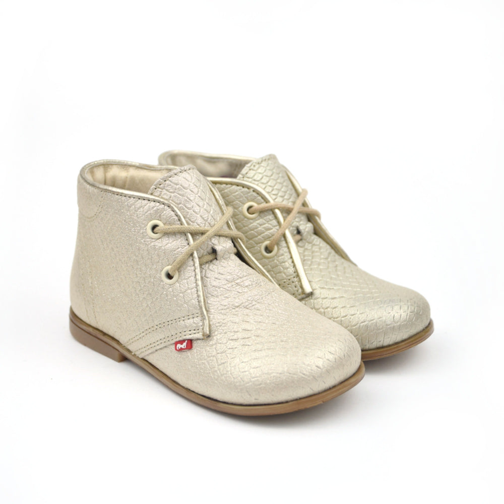 (2195C-1) Emel Gold Snake Lace Up Shoes - MintMouse (Unicorner Concept Store)