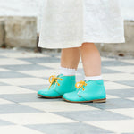 (2195-9) Emel Turquoise Lace Up Classics - MintMouse (Unicorner Concept Store)