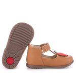 (2409G-1) Emel Brown Apple ballerina..