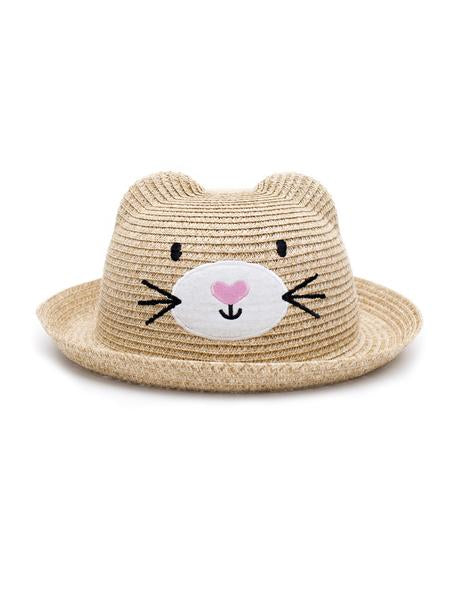 Cat straw hat (1-6 years) - MintMouse (Unicorner Concept Store)