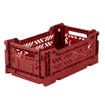 Folding crate Minibox -Tile red