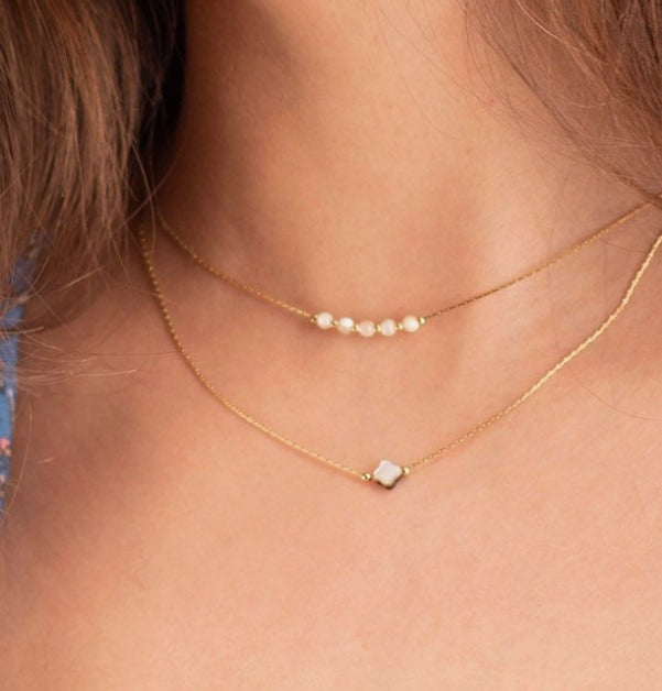 Double clover necklace