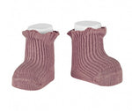 WARM COTTON RIBBED SOCKS WITH CURLING IRIS