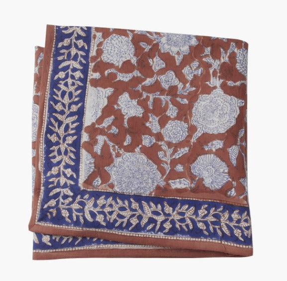 Scarf with indian flowers print TUPIA SQUIRREL (Matching adults and kids)