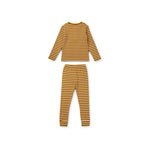 WILHELM PYJAMAS SET GOLDEN CARAMEL/SANDY STRIPES LIEWOOD