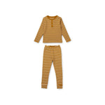 WILHELM PYJAMAS SET GOLDEN CARAMEL/SANDY STRIPES LIEWOOD