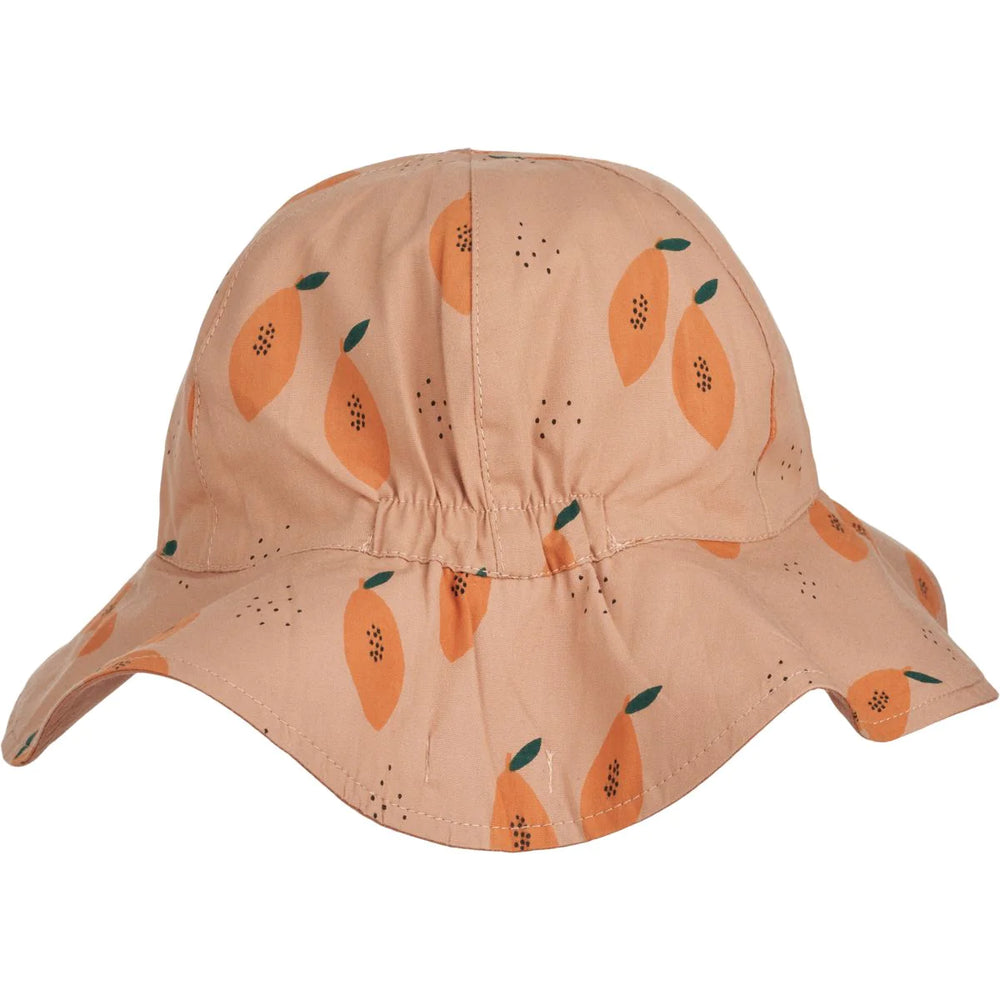 (LW17697) Amelia Reversible Sun hat / Papaya Pale Tuscany