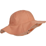 (LW17697) Amelia Reversible Sun hat / Papaya Pale Tuscany