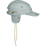 ( LW17561) Opal Baby Cap _ Vehicles Dove Blue