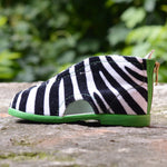 Zebra Slippers Green - MintMouse (Unicorner Concept Store)