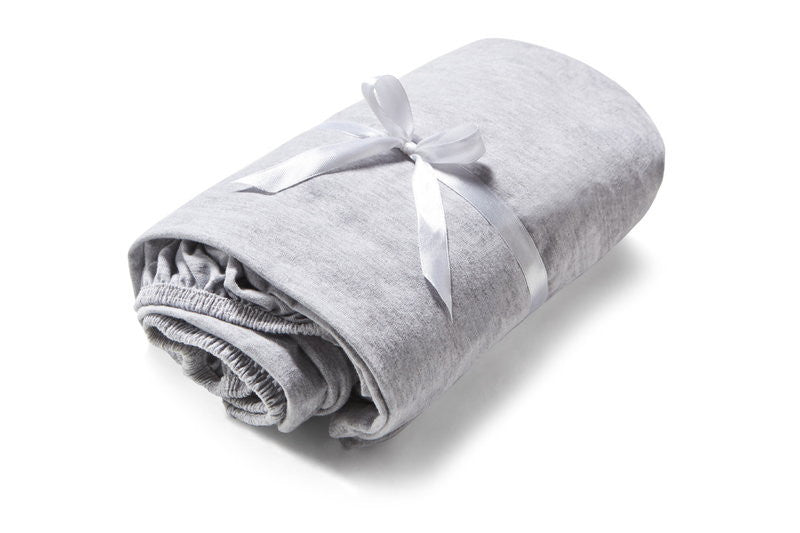 Crib Sheet - Soft Grey 140x70