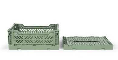 Folding crate Maxibox - Almond Green