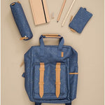 Backpack Fresk - Indigo dots Gold and Blue
