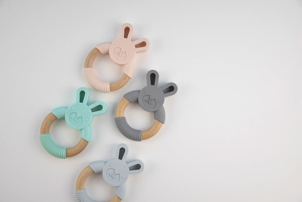 Silicone bunny teether - pink - MintMouse (Unicorner Concept Store)