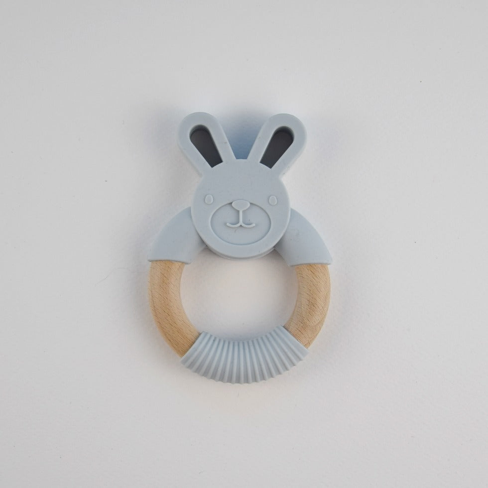Silicone bunny teether - dark grey - MintMouse (Unicorner Concept Store)