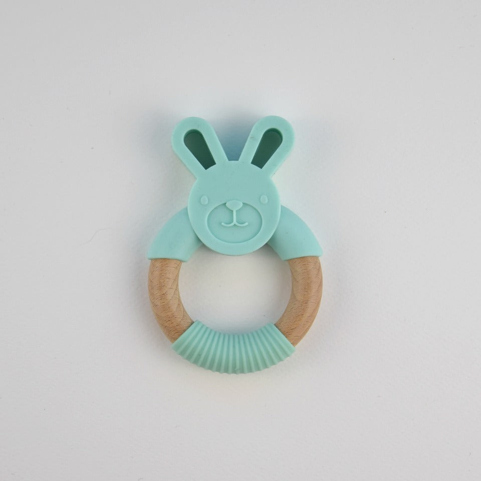 Silicone bunny teether - light grey - MintMouse (Unicorner Concept Store)