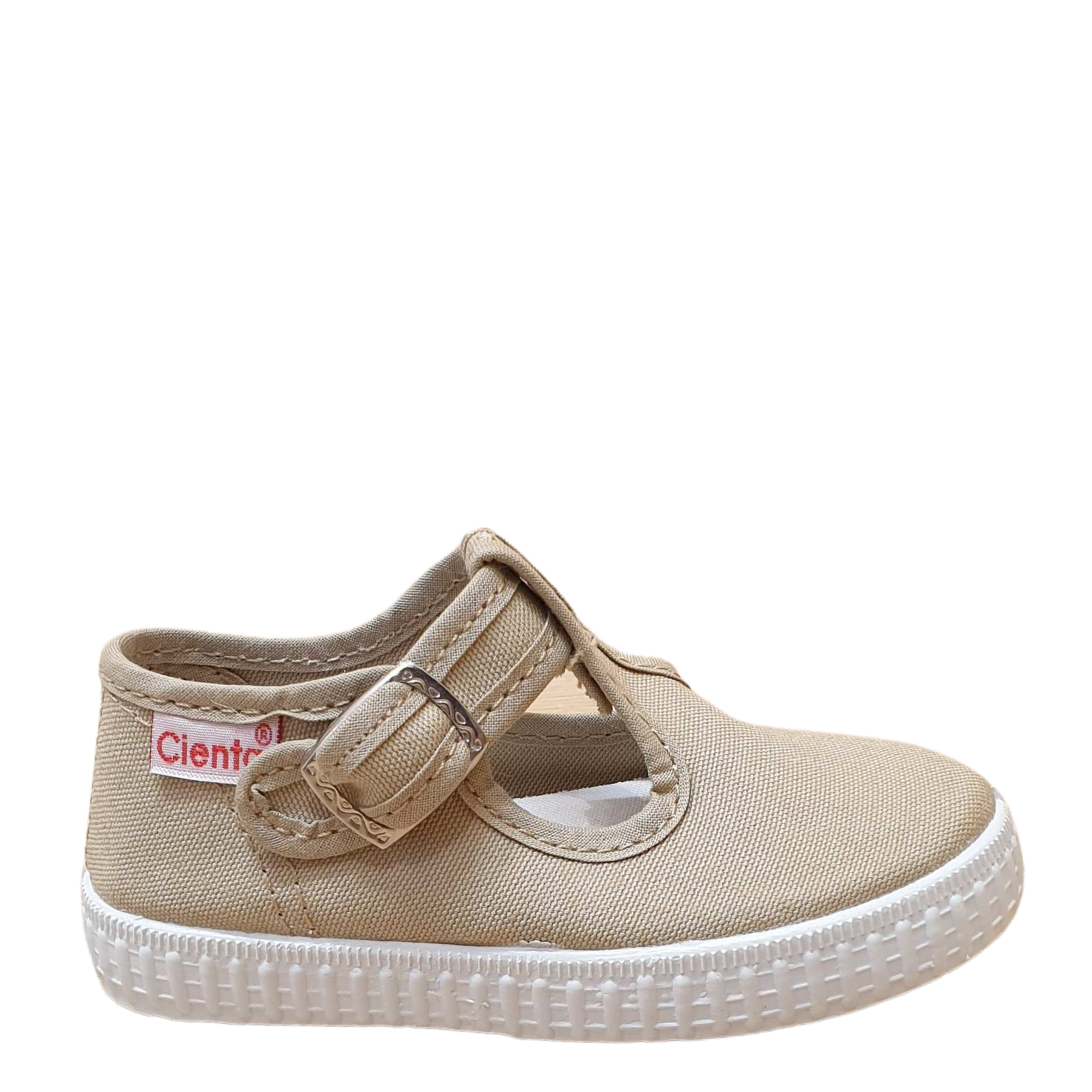 (51000-37) Cienta t-bar shoe with buckle - Piedra - MintMouse (Unicorner Concept Store)