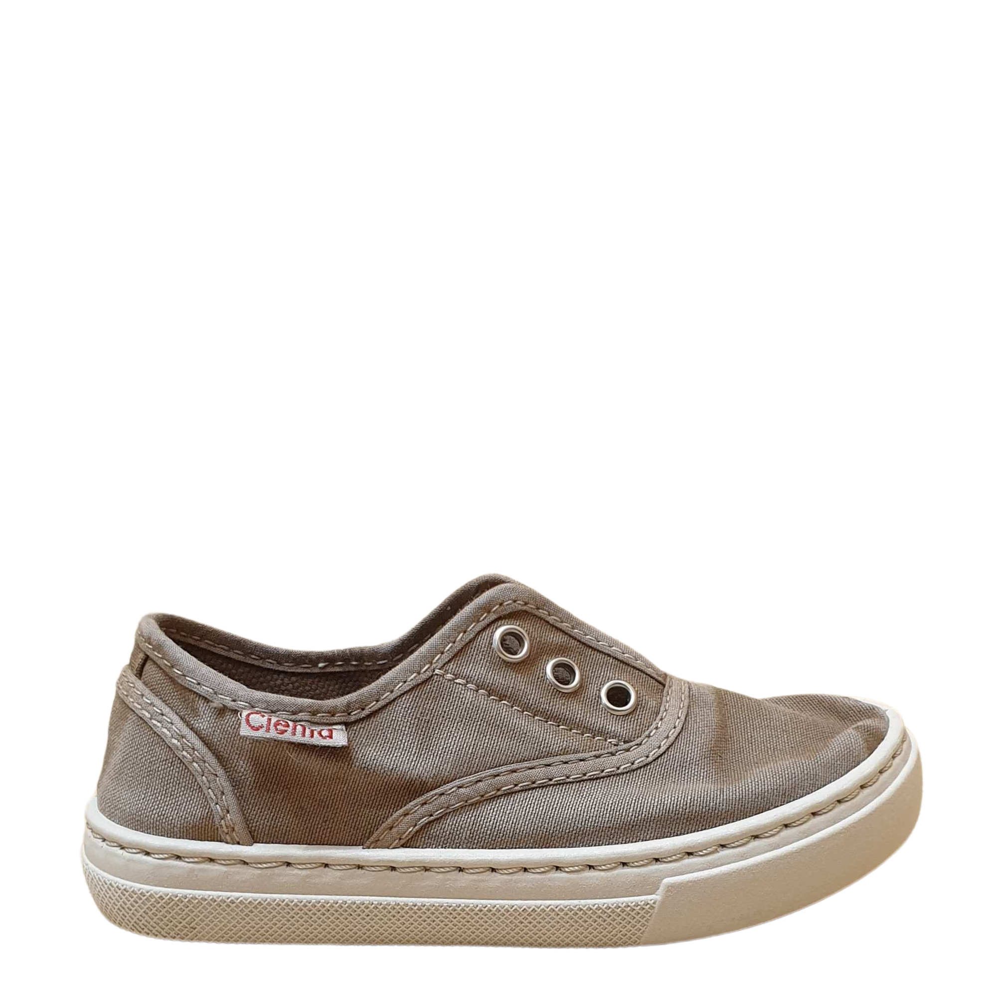 (86777-46) Cienta fabric  shoe - Beige Crepe - MintMouse (Unicorner Concept Store)