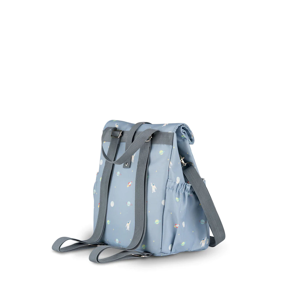 Insulated Roll-up Lunch Bag - Spaceship-Dusty Blue - MintMouse (Unicorner Concept Store)