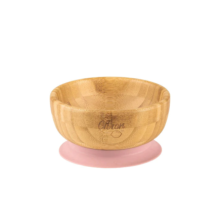 Bamboo Bowl with suction and spoon - Blush Pink - MintMouse (Unicorner Concept Store)