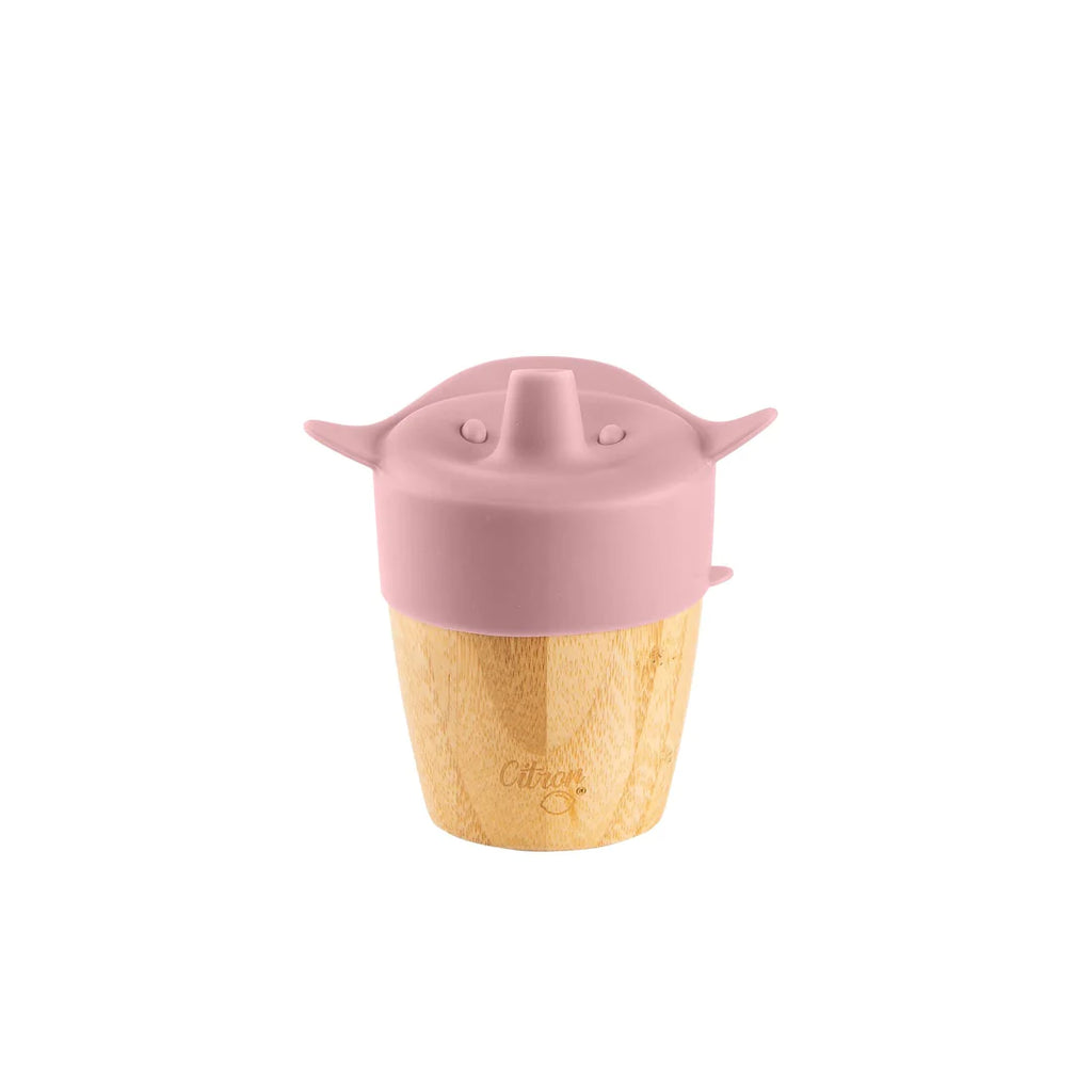 Bamboo Cup with lid and straw - Blush Pink - MintMouse (Unicorner Concept Store)