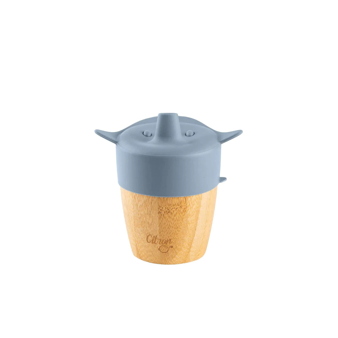Bamboo Cup with lid and straw - Dusty Blue - MintMouse (Unicorner Concept Store)