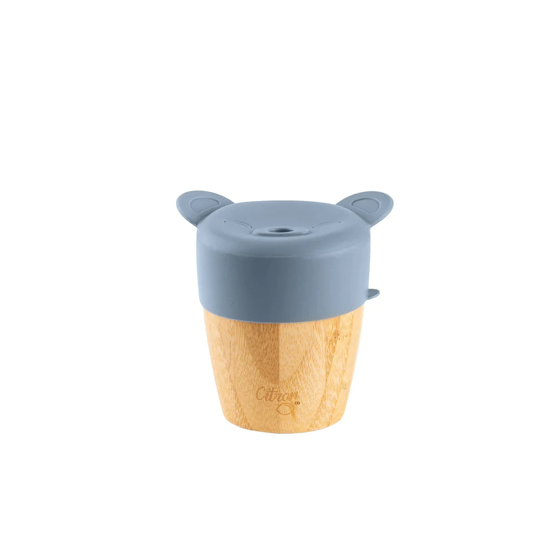 Bamboo Cup with lid and straw - Dusty Blue - MintMouse (Unicorner Concept Store)