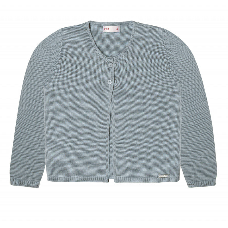 Cardigan garter stitch - dry green