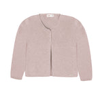 Cardigan garter stitch - old rose