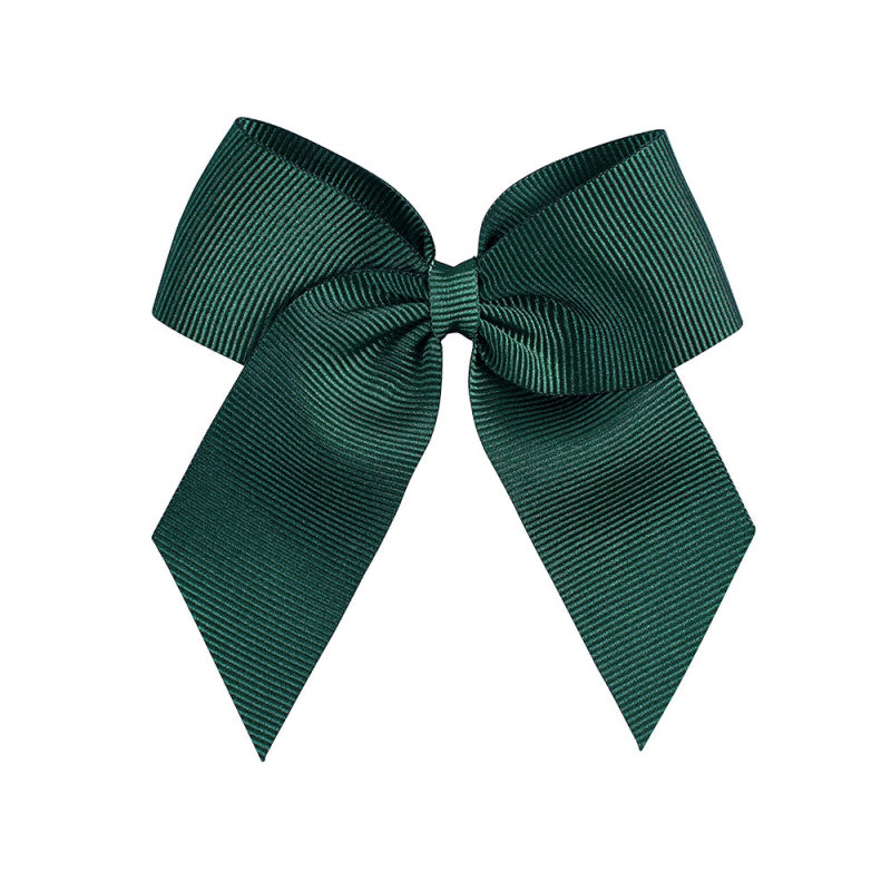 Hairclip with grossgrain bow BOTTLE GREEN - MintMouse (Unicorner Concept Store)