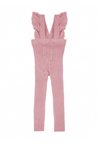 FLOUNCED SUSPENDER COTTON LEGGINGS PALE PINK - MintMouse (Unicorner Concept Store)