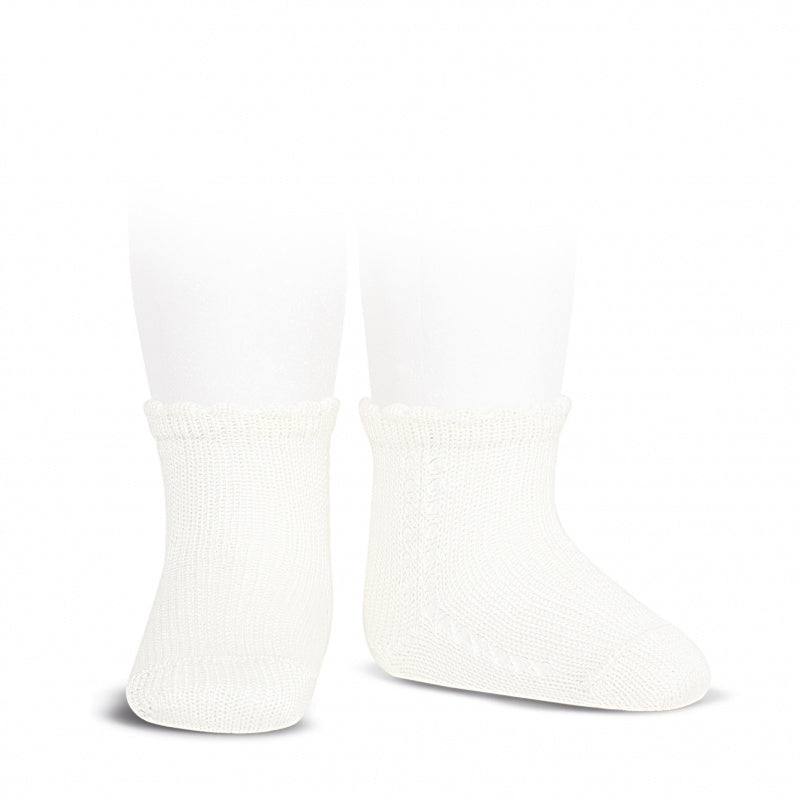 PERLE SIDE OPENWORK SHORT SOCKS CREAM - MintMouse (Unicorner Concept Store)