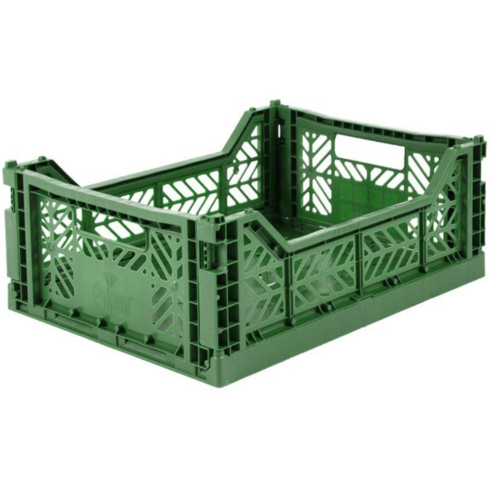 Folding crate Midibox - Dark green