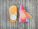 (2069-12) Emel Pink Yellow Blue Lace Up Trainers - MintMouse (Unicorner Concept Store)
