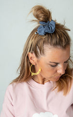 Scrunchie  dirty blue