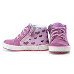(2624) Purple Hearts Lace Up Sneakers - MintMouse (Unicorner Concept Store)