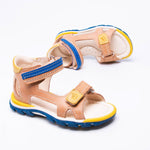 (2639-1) Emel cognac velcro sandals - MintMouse (Unicorner Concept Store)