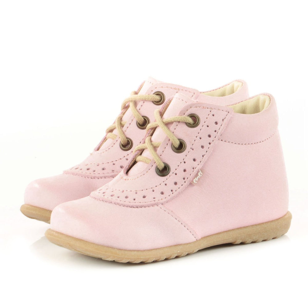 (716-7) Emel Lace Up First Shoes pink - MintMouse (Unicorner Concept Store)