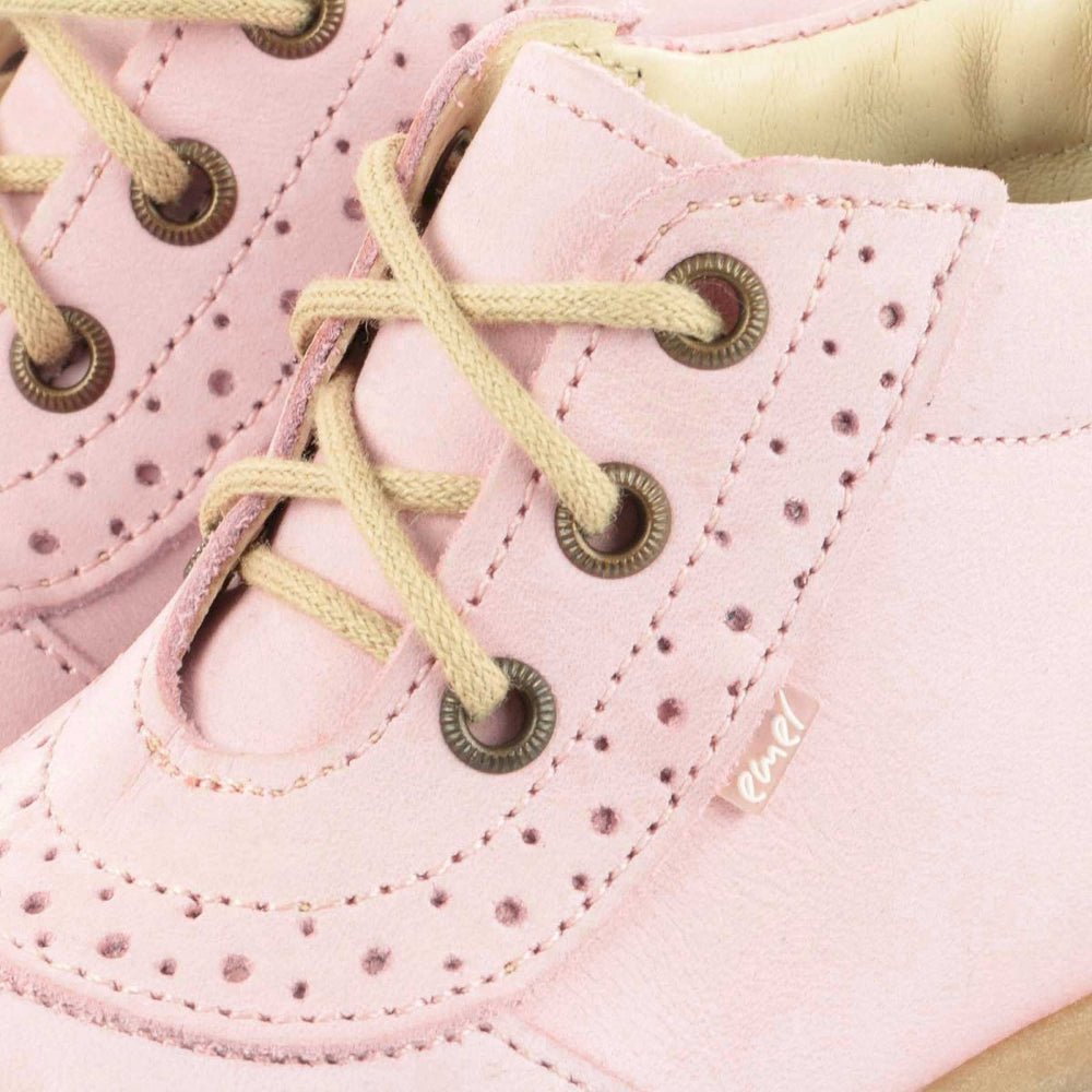 (716-7) Emel Lace Up First Shoes pink - MintMouse (Unicorner Concept Store)