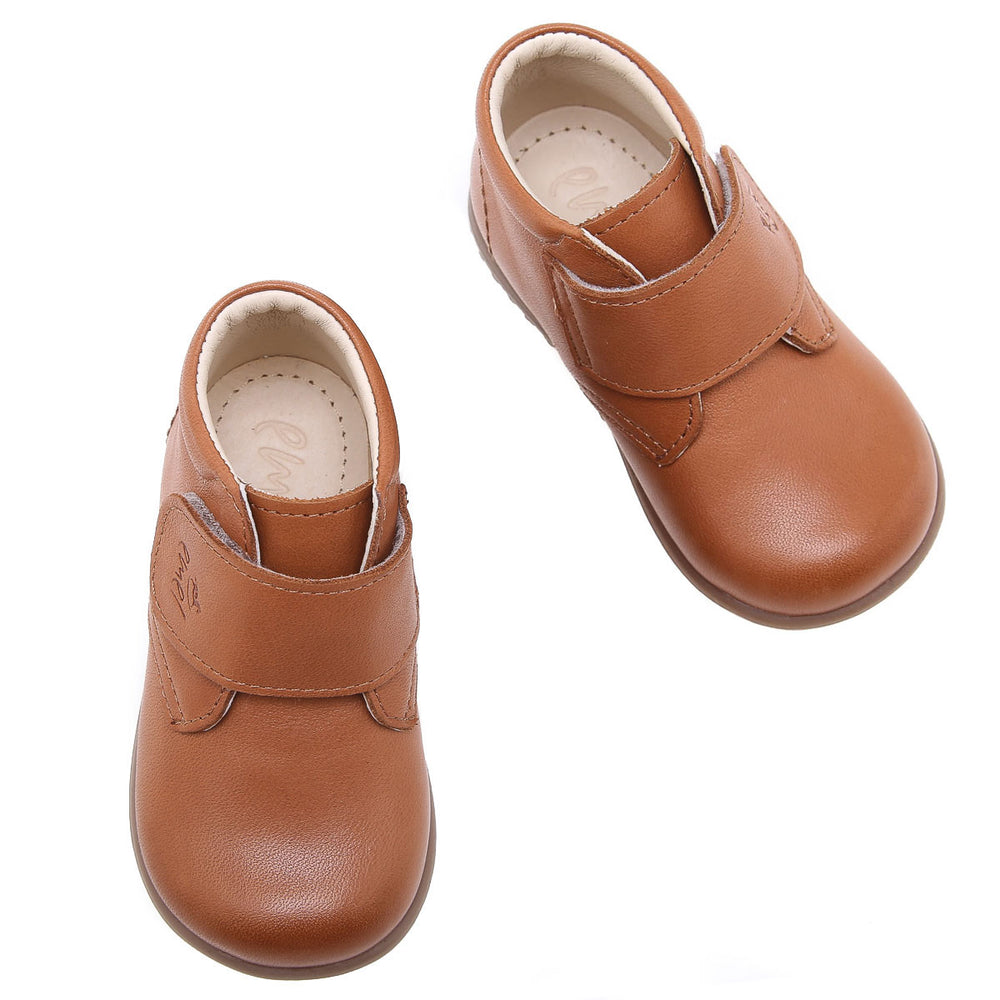 (1077D-2) Emel first shoes velcro brown