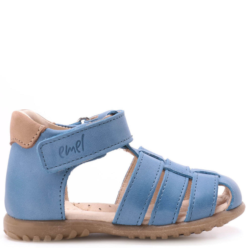 (1078-4) Emel blue closed sandals
