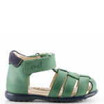 (1078-6) Emel green closed sandals