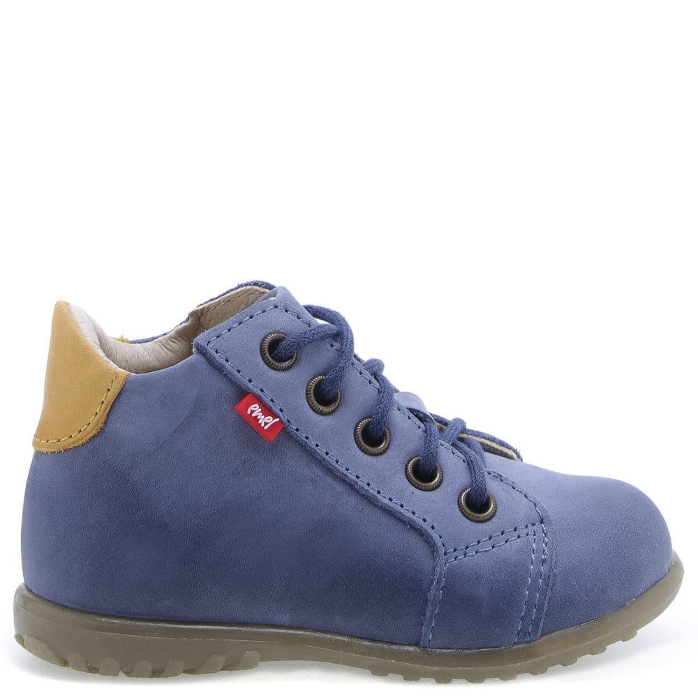 (1101-18) Emel blue Lace Up First Shoes