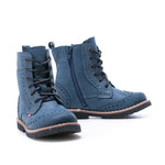 Emel blue winter Boots with zipper (1183) - MintMouse (Unicorner Concept Store)