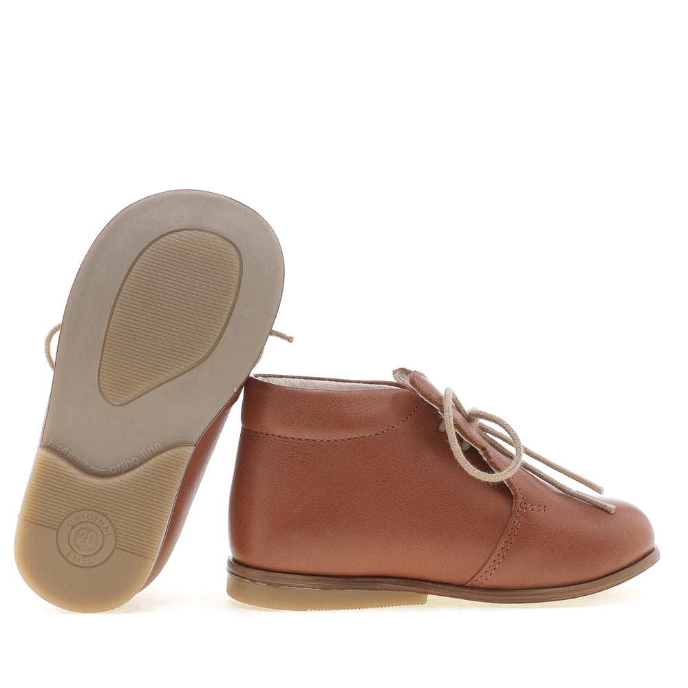 (1425-3) Emel classic first shoes brown
