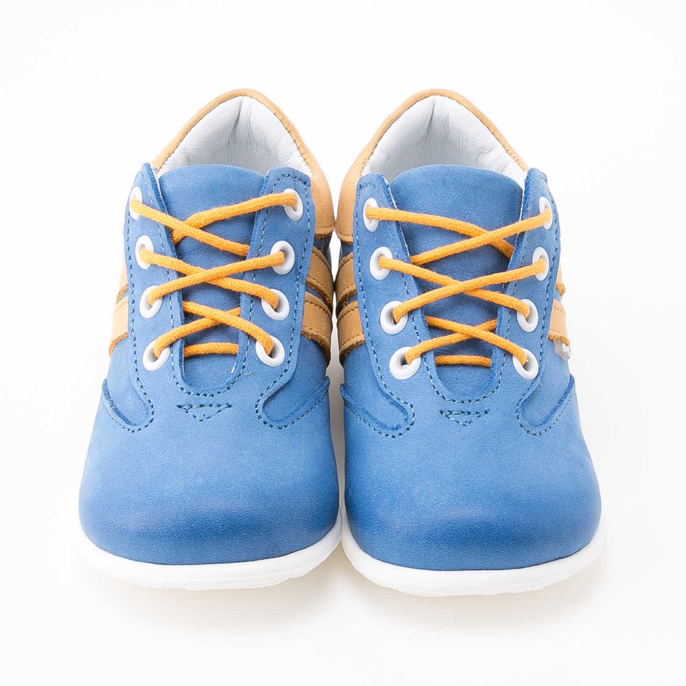 (2045-18) Blue Lace Up First Shoes - MintMouse (Unicorner Concept Store)